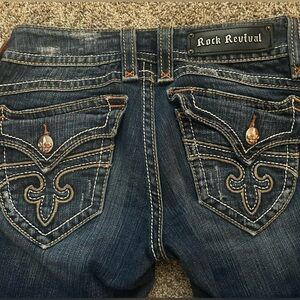 Rock Revival Jeans Women’s 27 Bootcut Embriodered Low rise